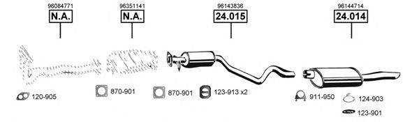 ASMET DE240250 Система випуску ОГ