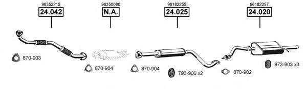 ASMET DE240455 Система випуску ОГ