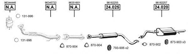 ASMET DE240480 Система випуску ОГ