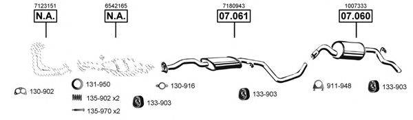 ASMET FO070285 Система випуску ОГ