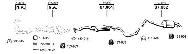 ASMET FO074045 Система випуску ОГ