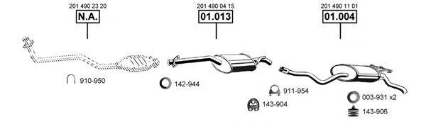 ASMET ME011460 Система випуску ОГ