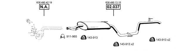 ASMET ME012640 Система випуску ОГ