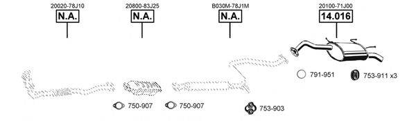 ASMET NI141465 Система випуску ОГ