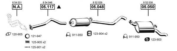 ASMET OP051945 Система випуску ОГ