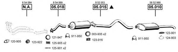 ASMET OP053450 Система випуску ОГ