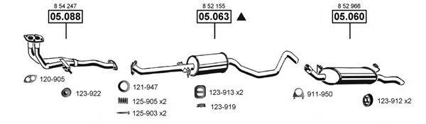 ASMET OP054800 Система випуску ОГ