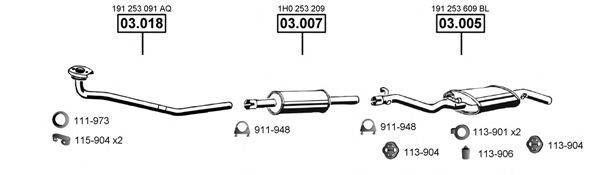 ASMET VA031450 Система випуску ОГ