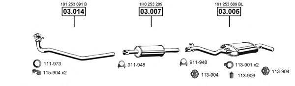 ASMET VA031630 Система випуску ОГ