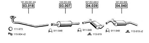 ASMET VA033875 Система випуску ОГ