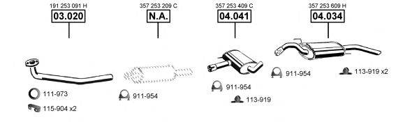 ASMET VA033965 Система випуску ОГ