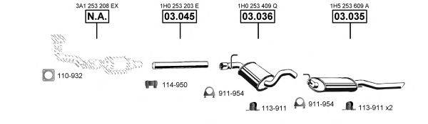 ASMET VA036600 Система випуску ОГ