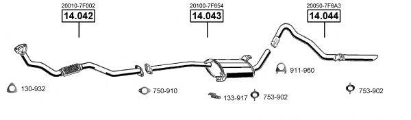 ASMET NI142495 Система випуску ОГ