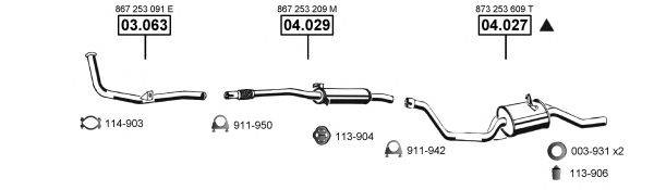 ASMET VA035450 Система випуску ОГ