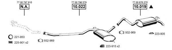 ASMET RE104700 Система випуску ОГ