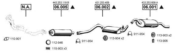 ASMET AU061635 Система випуску ОГ