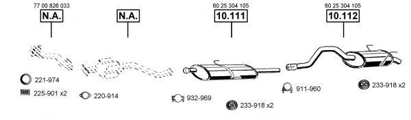 ASMET RE100950 Система випуску ОГ