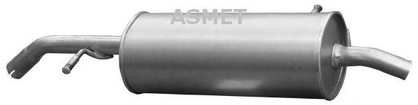 ASMET 09048 Глушник вихлопних газів кінцевий