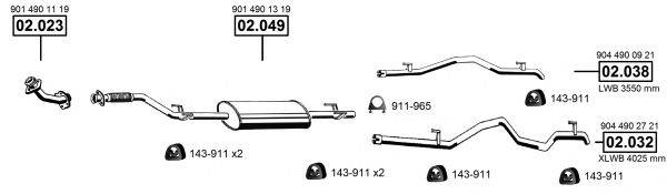 ASMET ME012480 Система випуску ОГ