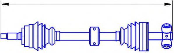 SERCORE 12521 Приводний вал