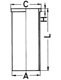 KOLBENSCHMIDT 89853190 Гільза циліндра