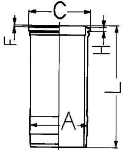 KOLBENSCHMIDT 89868110 Гільза циліндра