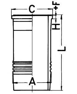 KOLBENSCHMIDT 89826110 Гільза циліндра