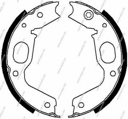 NPS M350I13 Комплект гальмівних колодок