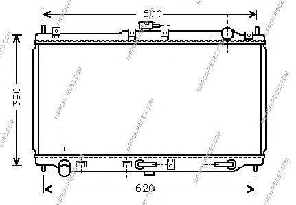 NPS M156A38 Радіатор, охолодження двигуна