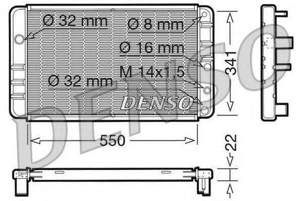 NPS DRM33013 Радіатор, охолодження двигуна