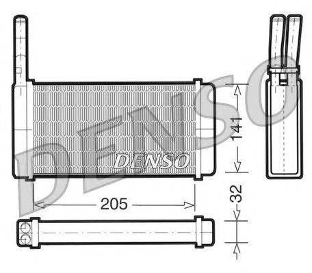 NPS DRR10010 Теплообмінник, опалення салону