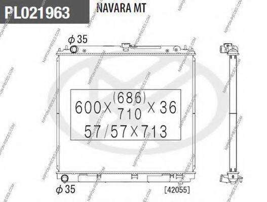 NPS N156N98 Радіатор, охолодження двигуна