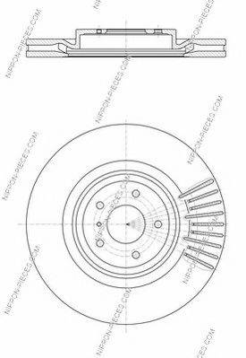 NPS N330N105 гальмівний диск