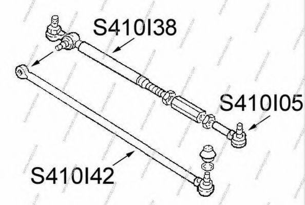 NPS S410I42 Кутовий шарнір, поздовжня рульова тяга