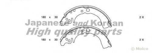 ASHUKI 10501206 Комплект гальмівних колодок