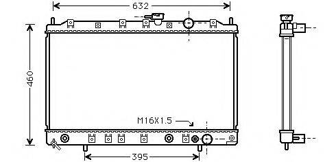 ASHUKI C55728 Радіатор, охолодження двигуна