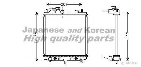 ASHUKI D55113 Радіатор, охолодження двигуна