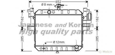 ASHUKI D55127 Радіатор, охолодження двигуна