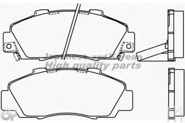 ASHUKI H02542HD Комплект гальмівних колодок, дискове гальмо