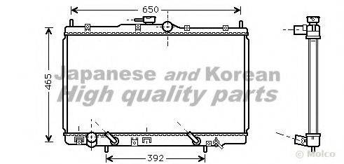 ASHUKI H55207 Радіатор, охолодження двигуна