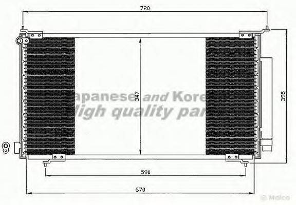 ASHUKI H55931 Конденсатор, кондиціонер