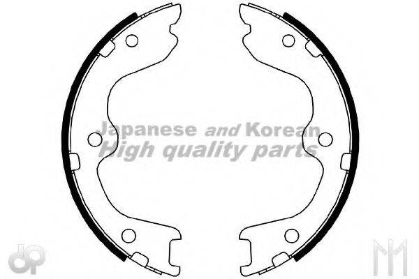 ASHUKI HRK13134 Комплект гальмівних колодок, стоянкова гальмівна система