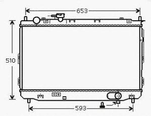 ASHUKI I25038 Радіатор, охолодження двигуна