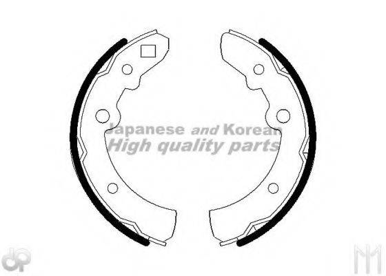 ASHUKI N01161 Комплект гальмівних колодок