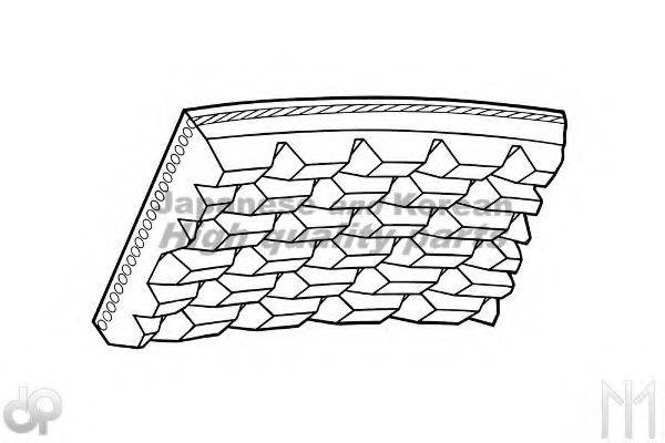 ASHUKI VM61675 Полікліновий ремінь