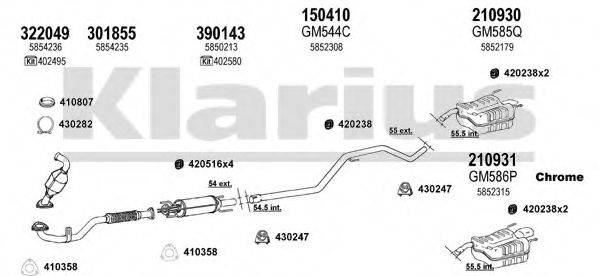 KLARIUS 391712E Система випуску ОГ