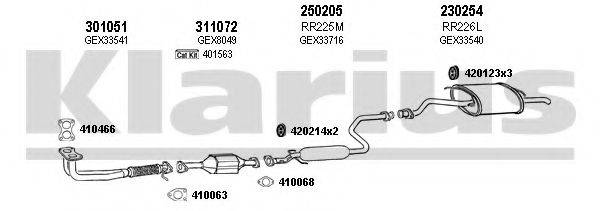 KLARIUS 120073E Система випуску ОГ