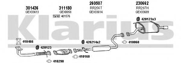 KLARIUS 120276E Система випуску ОГ