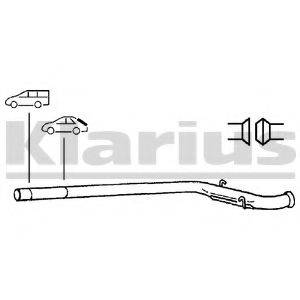 KLARIUS 150030 Труба вихлопного газу