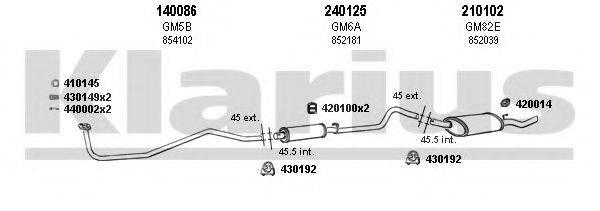 KLARIUS 390445E Система випуску ОГ